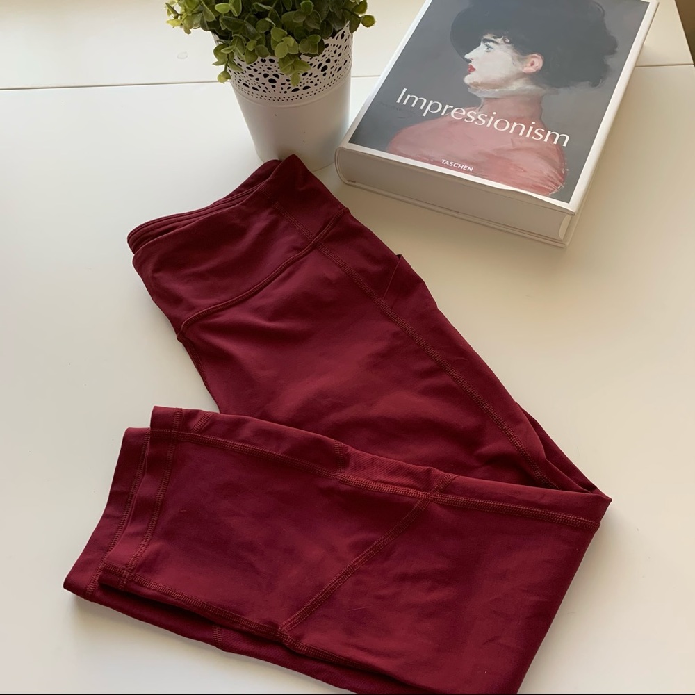 lululemon athletica Burgundy Leggings